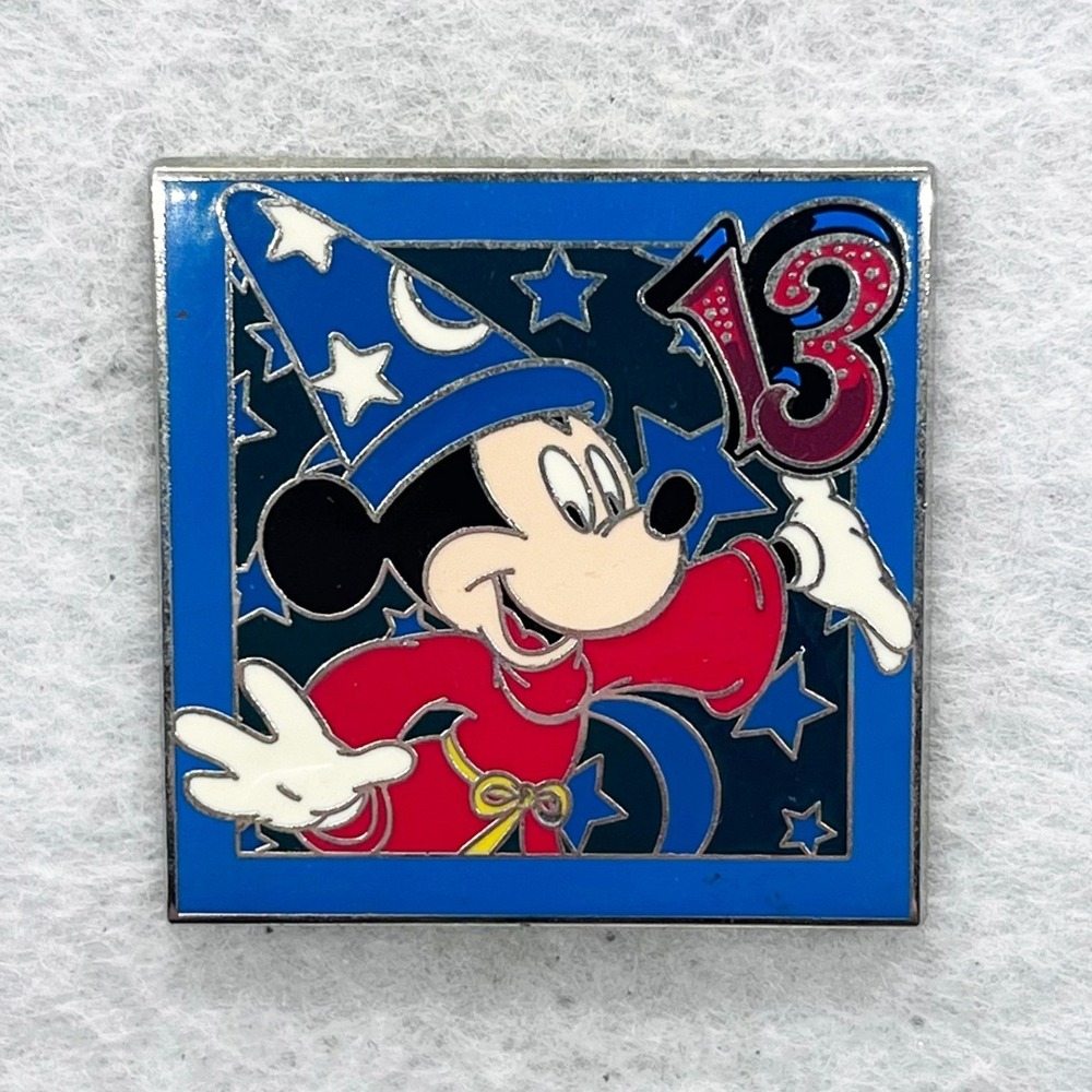 Disney 2013 Fantasia Sorcerer Mickey Square Pin